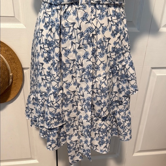 Banana Republic Floral Blue and White Dress new w/o tags 10 - Picture 3 of 14